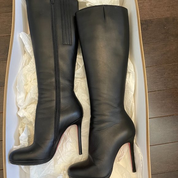 Authentic Christian Louboutin Tall Black Boots 36 - Picture 3 of 9